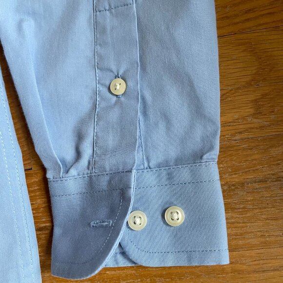 Cherokee Brand Boys Button Down Dress Shirt Blue Size M - Picture 5 of 11